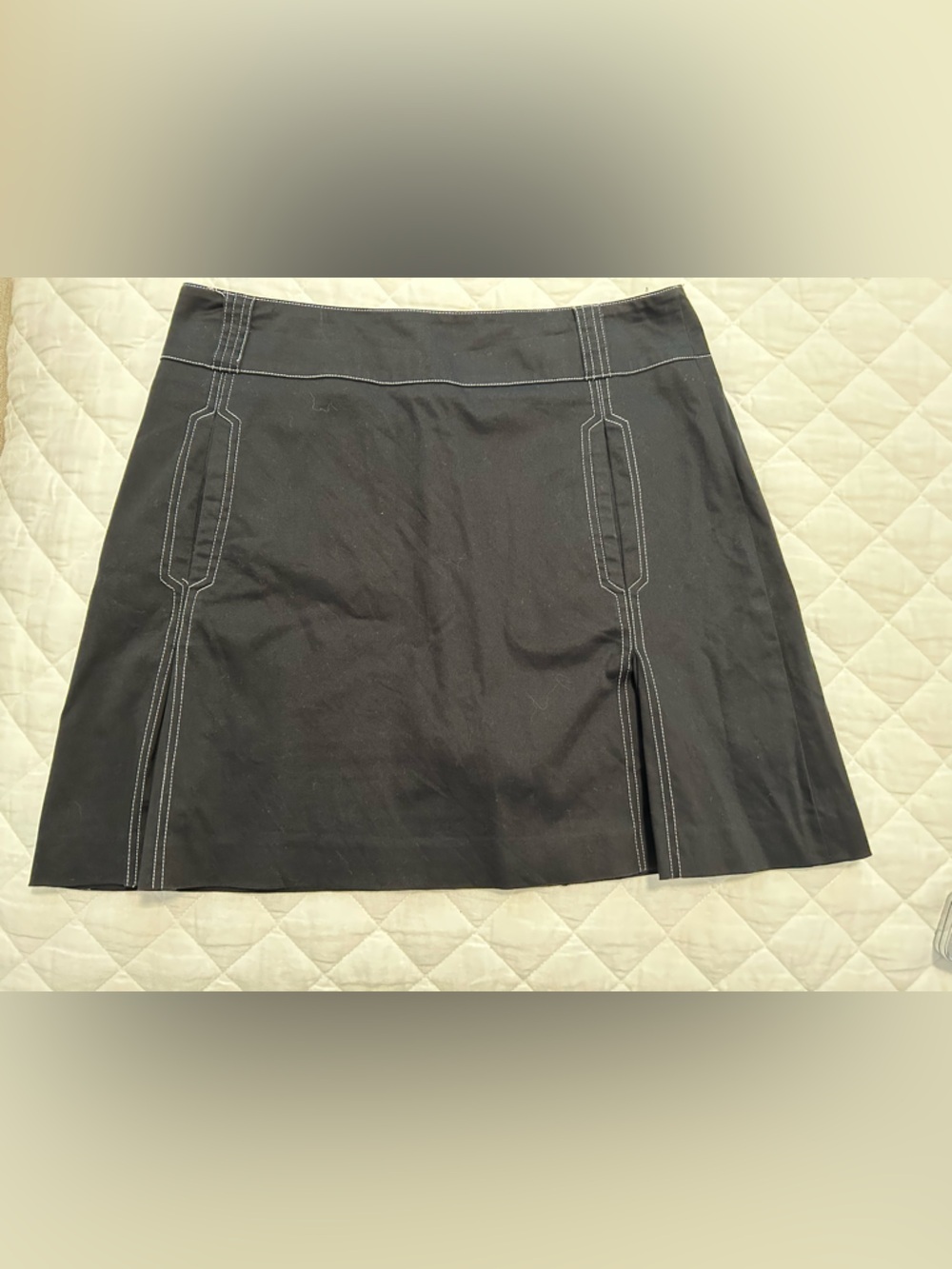 Sport Haley Black Skort with undershorts, Contrast stitching